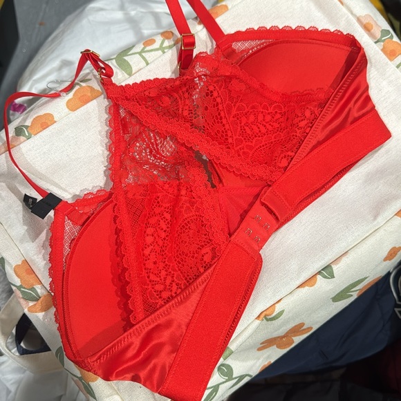 ❤️Aerie Real Power Wireless Push Up Paisley Lace Bra - Picture 5 of 9